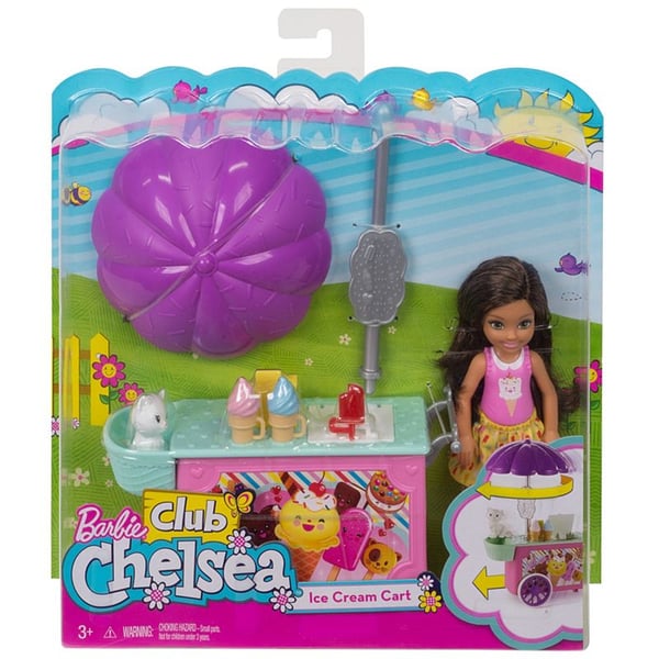 Barbie Club Chelsea Doll and Ice Cream Cart