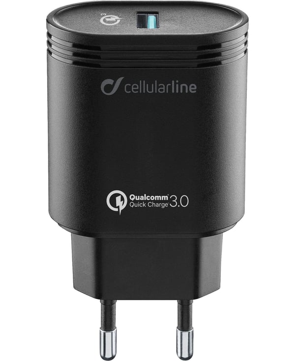 Cellularline 8018080303883 Smartphone, Universel Hvid Vekselstrøm Hurtig opladning Indendørs