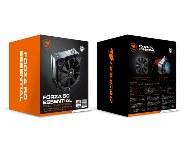 COUGAR CGR-FZAE50 Processor Køleplade/køler 12 cm Sort 1 stk