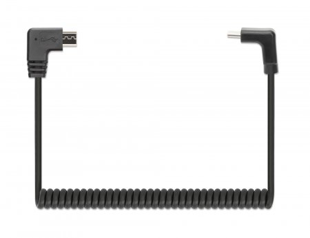 Manhattan 356244 USB-kaapeli 1 m USB C Micro-USB B Musta