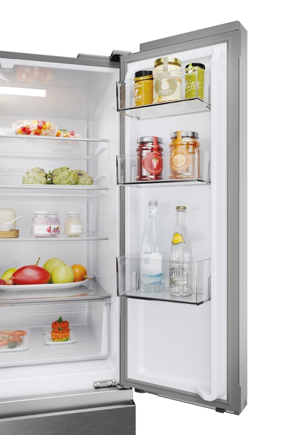 Haier HFR3718ENMM Fritstående 402 L Rustfrit stål