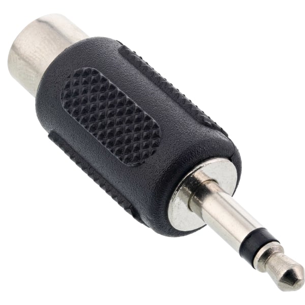 InLine 99326 kabel kønsskifter 3.5mm jack male RCA Sort