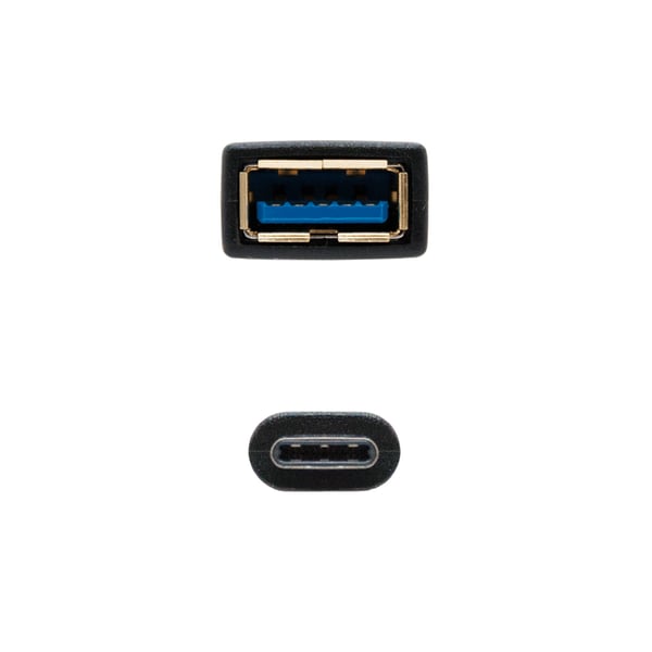 Nanocable USB 3.1, 0.15m USB-kabel USB 3.2 Gen 2 (3.1 Gen 2) 0,15 m USB A USB C 5 Gbit/sek. Sort