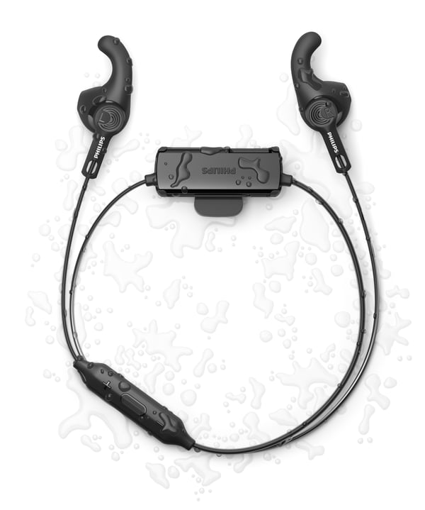 Philips TAA3206BK/00 kuulokkeet ja kuulokemikrofoni Langaton Ear-hook, In-ear Urheilu USB Type-C Bluetooth Musta