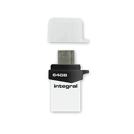 Integral INFD16GBMIC3.0-OTG USB-sticka 16 GB USB Type-A / Micro-USB 3.2 Gen 1 (3.1 Gen 1) Vit