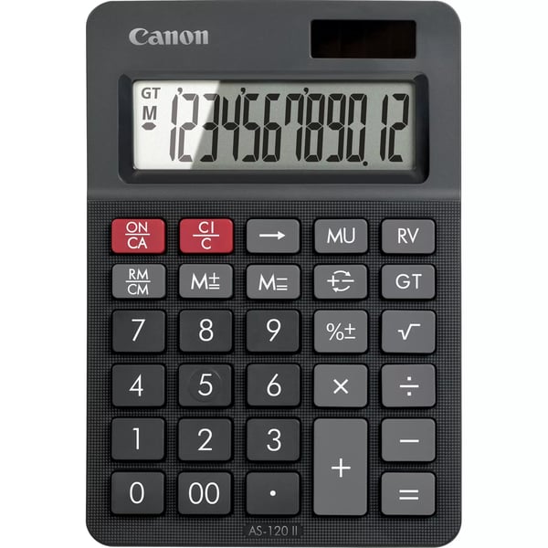Canon AS-120 II regnemaskine Desktop Skærm Sort