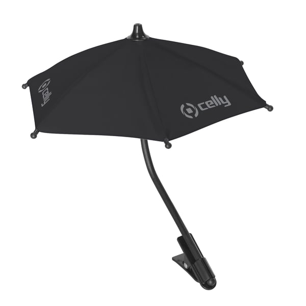 Celly UMBRELLA FOR SMARTPHONE Musta