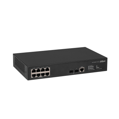 Dahua Technology Access DH-AS4300-8GT2GF verkkokytkin Hallittu L2/L2+ Gigabit Ethernet (10/100/1000) Musta