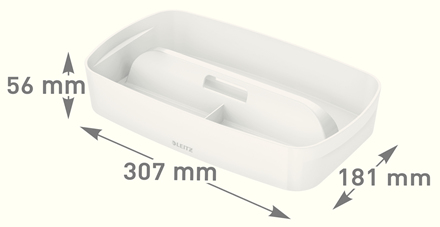 Esselte 5323-00-01 Förvaringslåda Rektangulär Akrylnitrilbutadienstyren (ABS) Vit
