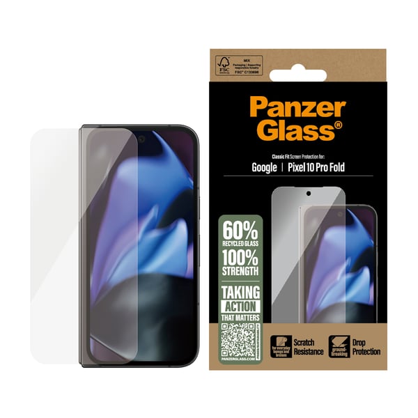 PanzerGlass ® Skærmbeskyttelse Google Pixel 10 Pro Fold 5G | Classic Fit