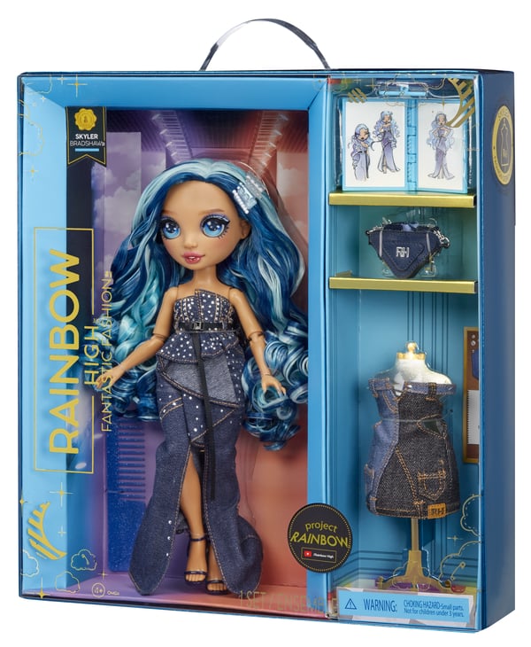 Rainbow High Fantastic Fashion Doll- Skyler (Blue)