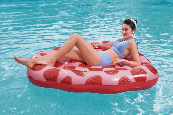 Bestway 43396 pool- och badmadrass Rosa, Röd Bild PVC