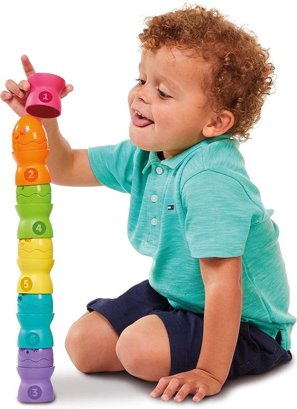Tomy Toomies Hide & Squeak Egg Stackers