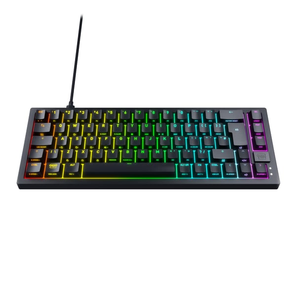 CHERRY K5V2 Compact näppäimistö Pelaaminen USB QWERTZ Saksa Musta