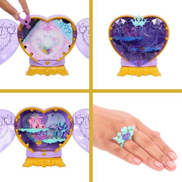 Disney Princess Jewel Reveal Ariel-modedukke med 8 overraskelser, herunder smykkeskrin og 10 stk. tilbehør