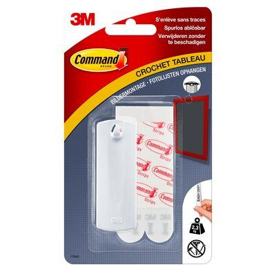 3M 17040 FGN inomhus Universalkrok Vit 1 styck