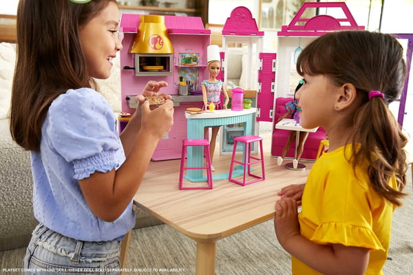 Barbie Cook ’n Grill Restaurant-docka och lekset