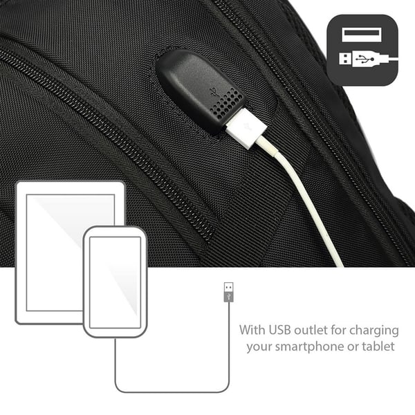 Ewent EW2526 taske og etui til laptop 39,6 cm (15.6") Rygsæk Sort