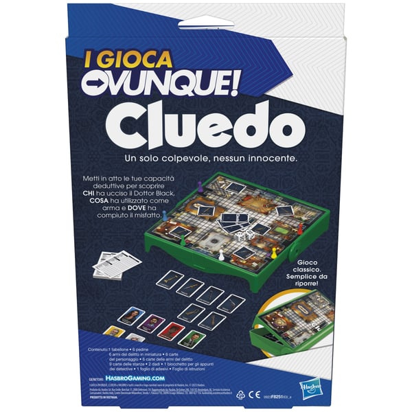 Hasbro Gaming Grab and Go Cluedo