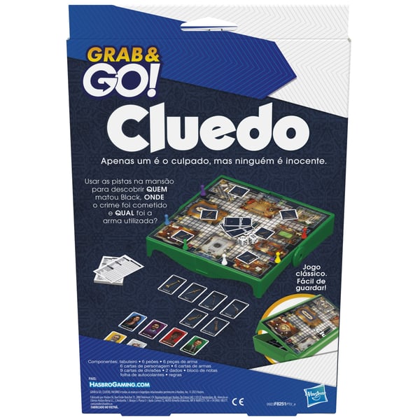 Hasbro Gaming Grab and Go Cluedo