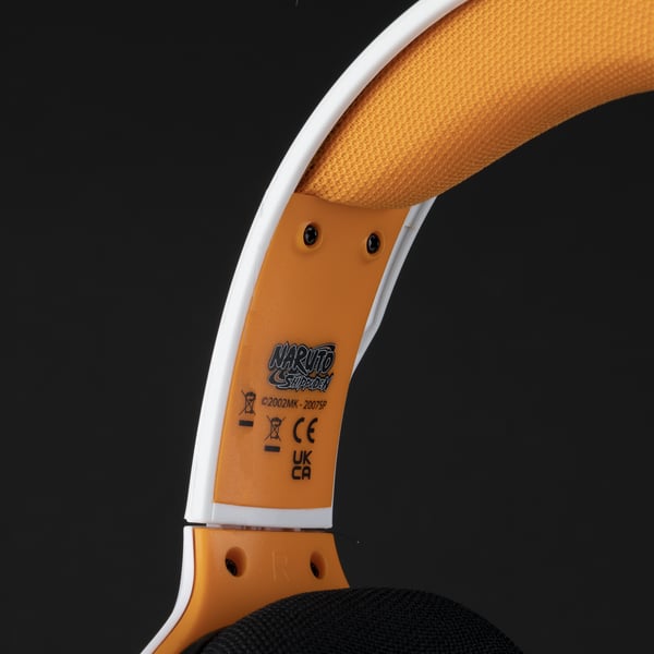Konix Naruto 80381117963 hörlur och headset Kabel Huvudband Spela Svart, Vit, Gul