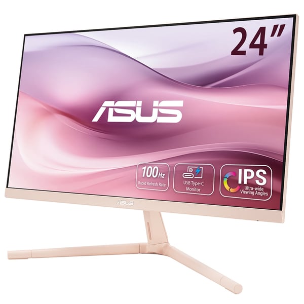 ASUS VU249CFE-P tietokoneen litteä näyttö 60,5 cm (23.8") 1920 x 1080 pikseliä Full HD LCD Vaaleanpunainen