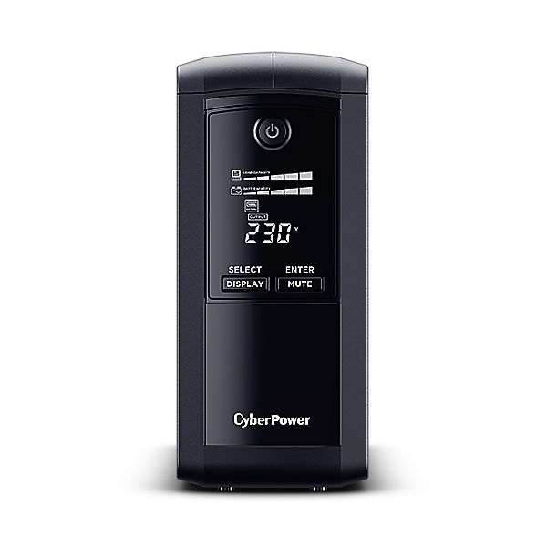 CyberPower VP1000EILCD UPS-enhed Interaktivt indgangsstik 1 kVA 550 W 6 AC stikkontakt(er)