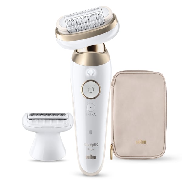 Braun Silk·épil 9 Flex 9-030 3D 40 pincetter Vit, Guld Braun Silk·épil 9 Flex 9-030 3D 40 pincetter Vit, Guld