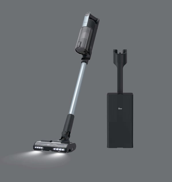 Hoover HF350HP 011 2-i-1 stangstøvsuger Batteri Dry HEPA Poseløs 0,7 L 400 W Sort, Sølv 2,5 At