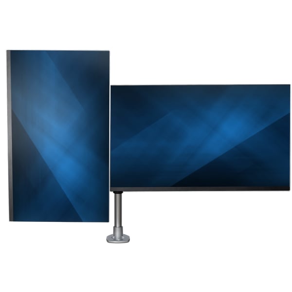 StarTech.com ARMDUALPS skærmbeslag og -stativer 68,6 cm (27") Skrivebord Sølv