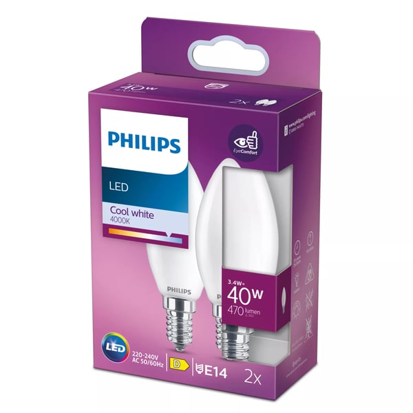 Philips 8721103148124 LED-lampe Naturlig hvid 3,4 W E14