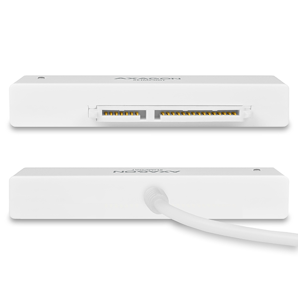 Axagon ADSA-1S Hölje för lagringsenheter HDD- / SSD kabinett Vit 2.5"