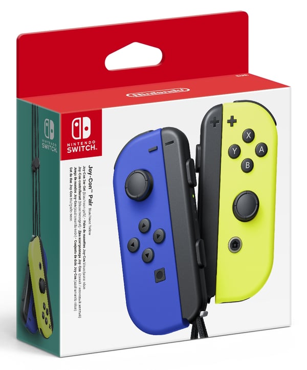 Nintendo Joy-Con Blå, Gul Bluetooth Gamepad Digital Nintendo Switch, Nintendo Switch OLED