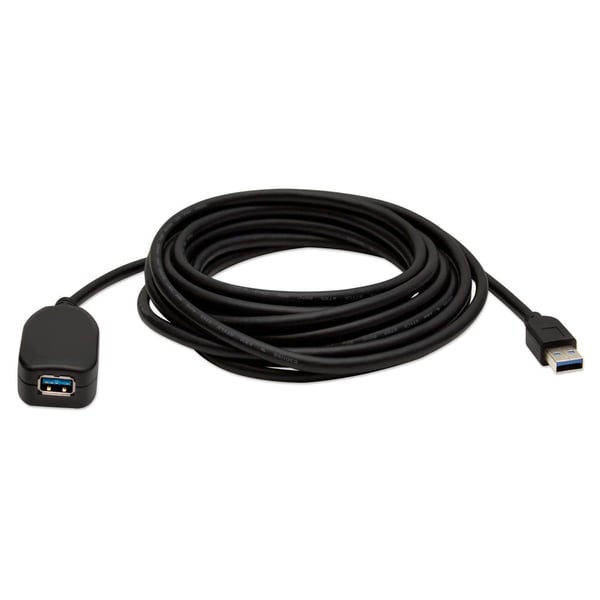Manhattan 150712 USB-kabel USB 3.2 Gen 1 (3.1 Gen 1) 5 m USB A 5 Gbit/sek. Sort