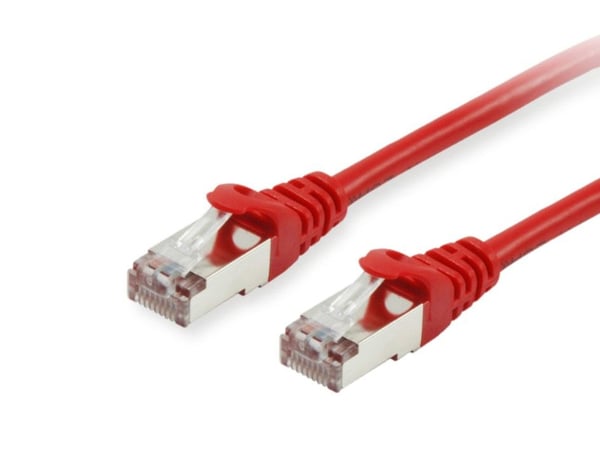 Equip 605522 nätverkskablar Röd 3 m Cat6 S/FTP (S-STP) Rund