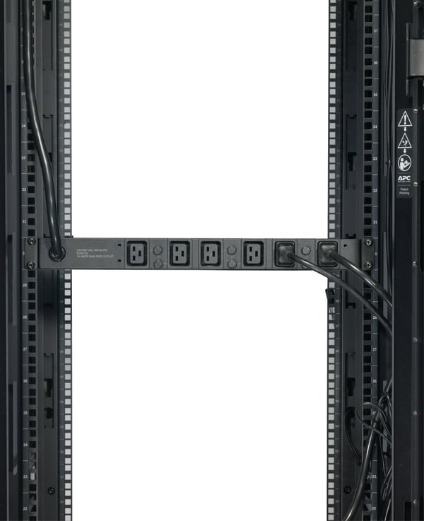 APC Basic Rack PDU AP7526 strømforsyningsenhed (PDU) 6 AC stikkontakt(er) 1U Sort