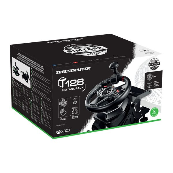 Thrustmaster T128 Sort USB Rat + Pedaler Analog PC, Xbox One, Xbox Series S, Xbox Series X