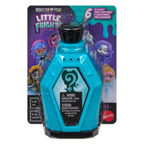 Monster High Little Frights-minidockor, överraskningsfigurer med vattenavslöjande (figurerna kan variera)