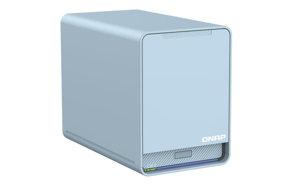 QNAP QMiroPlus-201W NAS Skrivbord Intel® Celeron® J4125 4 GB DDR4 0 TB QNAP Turbo System Blå