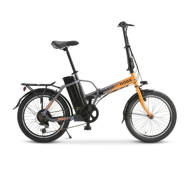 Nilox NXEBJ1PROOG elektrisk cykel Sort, Orange Stål 50,8 cm (20") 23,5 kg Lithium