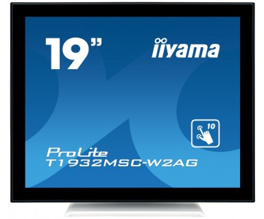 iiyama ProLite T1932MSC-W2AG platta pc-skärmar 48,3 cm (19") 1280 x 1024 pixlar LED Pekskärm Svart, Vit iiyama ProLite T1932MSC-W2AG platta pc-skärmar 48,3 cm (19") 1280 x 1024 pixlar LED Pekskärm Svart, Vit