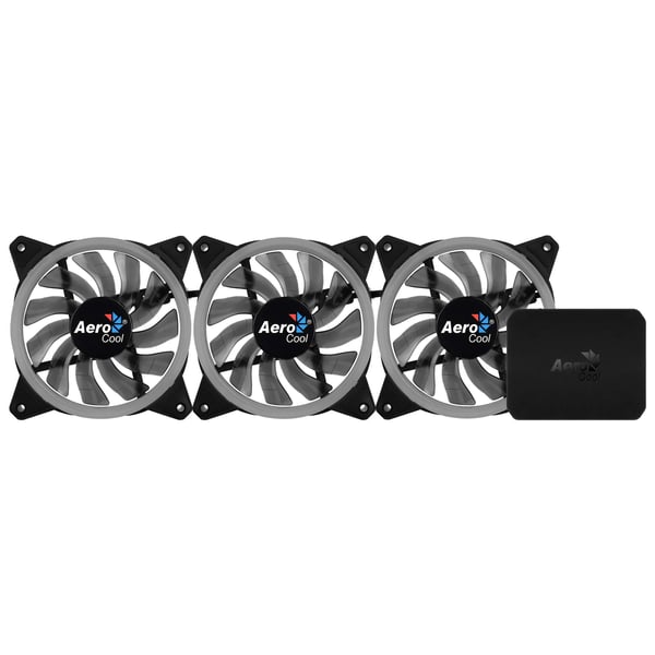 Aerocool Rev RGB Pro Datorväska Fan 12 cm Svart