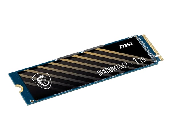 MSI SPATIUM M452 PCIE 4.0 NVME M.2 1TB SSD-massamuisti PCI Express 4.0 3D NAND