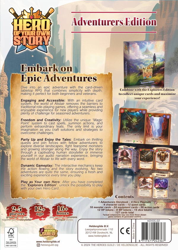 Asmodee Hero of Your Own Story Adventures Edition Lautapeli Matkailu-/seikkailupeli