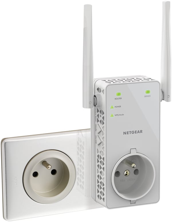 NETGEAR EX6130 Nätverkssändare Vit 10, 100 Mbit/s