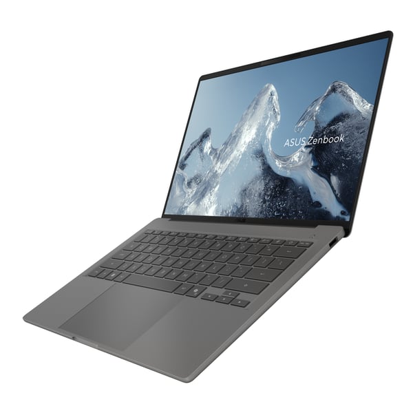 ASUS Zenbook A14 UX3407NA-QD140W Copilot+ PC Snapdragon X2E-88-100 Kannettava tietokone 35,6 cm (14") WUXGA 32 GB LPDDR5x-SDRAM 1 TB SSD Wi-Fi 7 (802.11be) Windows 11 Home Harmaa