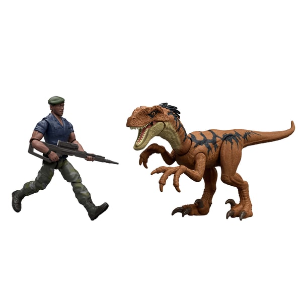 Jurassic World FIGURE & DINOSAUR PACK Duncan Kincaid & Velociraptor