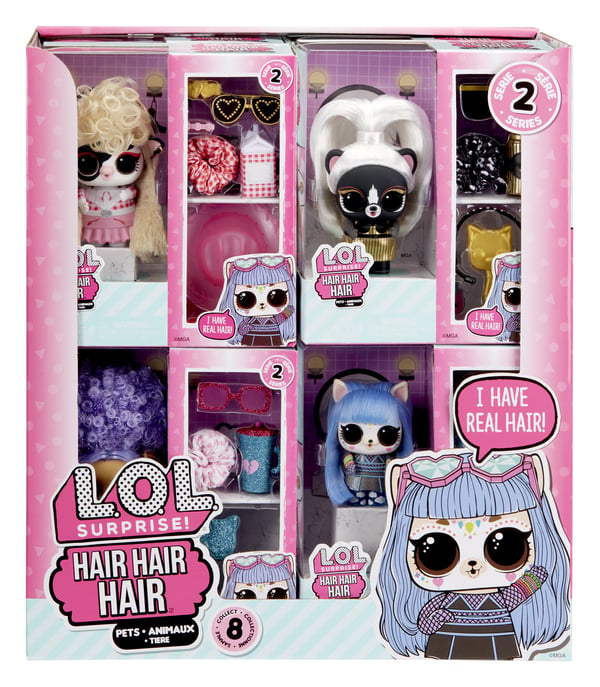 L.O.L. Surprise! Hair Hair Hair Pets Asst in PDQ