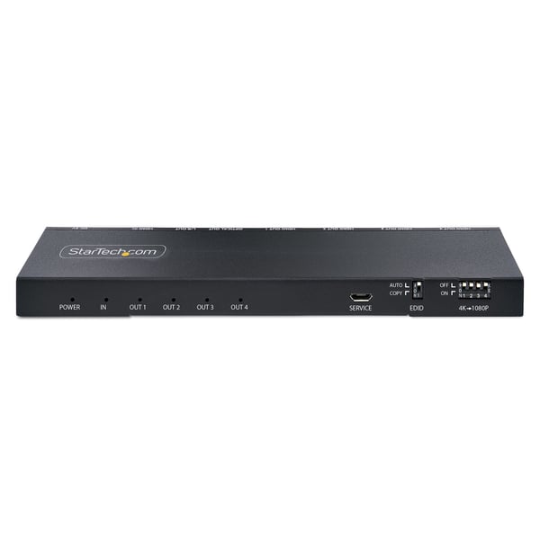 StarTech.com 4-Port HDMI-splitter, 4K 60Hz HDMI 2.0-video, 1 ingång 4 utgångar HDMI-splitter, 4K HDMI-splitter