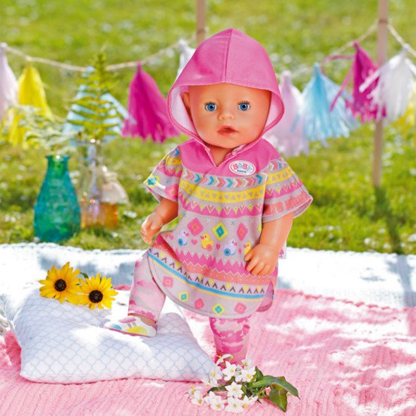 BABY born Deluxe Trendy Poncho Nuken vaatesetti